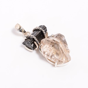 Colgantes Solitarios Clásicos Antiguos de Plata de Ley 925 con Piedras Preciosas Naturales - Joyería Hecha a Mano para Regalos - Product Image 4