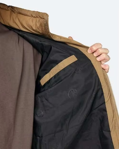 Veste matelassée camouflage printemps personnalisée de qualité supérieure, marron foncé, avec fermeture éclair et broderie frontale, style streetwear, vente en gros - Product Image 5