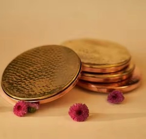 Premium Collection Metal Coasters Set Elegant Beverage <b>Protectors</b> for Wedding <b>Table</b> Restaurant Hotel Bar Party - Product Image 1