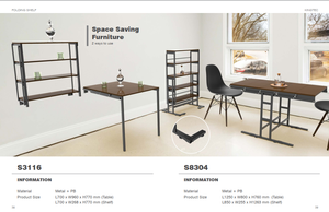 Modern Steel <b>Tables</b> and Shelves with Space-Saving Design for <b>Small</b> Spaces - Product Image 5