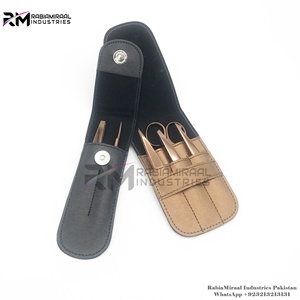 <b>Top</b> Selling Customized Anti-Static <b>Rose</b> Gold Slanted Eyebrow Tweezers Set Stainless Steel Custom Logo Custom Size Hotly Demanded - Product Image 2