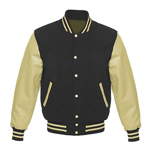 High Quality Varsity <b>Jacket</b> <b>Men</b> Chenille Embroidery <b>Leather</b> Sleeves Custom Baseball Letterman Varsity <b>Jackets</b> - Product Image 3