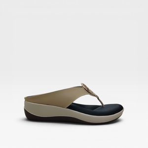 Stylish Womens Wedge Heel Toe Post <b>Slippers</b> Slip On Comfortable Casual Fashion Footwear for Daily Indoor Outdoor Wear - Product Image 4