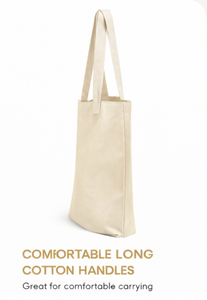 Bolsa de tela ecológica impresa con logotipo personalizado, bolsa de lona de algodón de alta calidad, bolsa reutilizable personalizada - Product Image 2