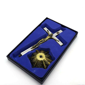 Crucifijos Esmaltados con la Imagen de Jesucristo, Decoración Religiosa Católica, Recuerdos Personalizados de Metal, Regalo - Product Image 4