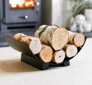 Factory Custom Metal Firewood <b>Rack</b> High Quality Handmade Metal Fire Wood Stand Portable for Outdoor Use - Product Image 1