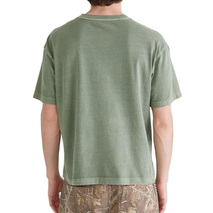 เสื้อยืดทรงบ็อกซี่ฟิตสำหรับผู้ชาย เนื้อผ้าระบายอากาศ แห้งเร็ว น้ำหนักเบา สั่งทำได้ สไตล์สตรีทแวร์ เรียบง่าย ไม่มีลาย - Product Image 2