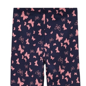 เลกกิ้งผ้าฝ้ายสีน้ำเงินกรมท่าสำหรับเด็กผู้หญิง เอวยางยืด ผ้ายืดนุ่ม กระชับพอดีตัว สวมใส่สบายทุกวัน เหมาะสำหรับฤดูร้อน - Product Image 6