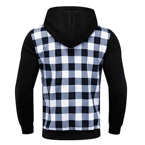 Blouson Bomber Homme 2026 Brodé Personnalisé Décontracté Coupe Droite Color Block en Polaire Zippé à Capuche Manches Longues Automne Hiver - Product Image 4