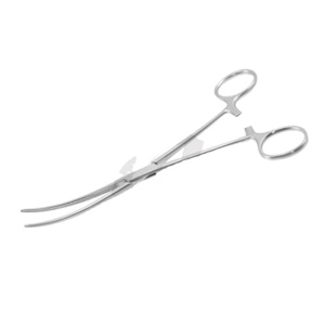 Pinzas Hemostáticas Curvas Bainbridge de Acero Inoxidable Quirúrgico, 6 Piezas, Pinzas Curvas para Laboratorio y Veterinaria - Product Image 1