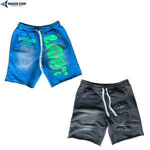 Pantalones Cortos de Algodón para Hombre, Personalizados, con Forro Polar, Cierre Frontal Sólido, Secado Rápido, Transpirables, Ecológicos, con Cordón Ajustable, Bordado, Etiqueta Privada, Estilo Casual - Product Image 6