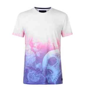 T-shirt bleu marine pour homme, 100 % coton, manches courtes, coupe ample, couleur unie, sur commande – Meilleures ventes - Product Image 2