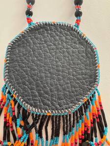 Collar con Medallón de Roseta con Cuentas, Elegante y Hermoso, con Borla de Ónix, para Bodas, Fiestas, Aniversarios, Cumpleaños - Product Image 2