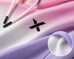 Sudadera con Capucha Degradada para Mujer X Sports City, Impresión por Sublimación, 100% Poliéster, Ropa Casual de Otoño, Diseño Personalizado ODM, Sudadera Moderna y Colorida - Product Image 4