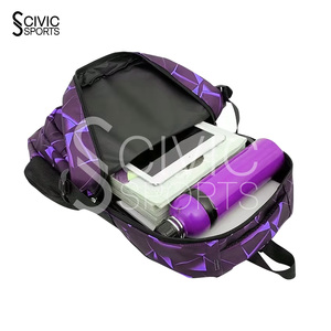 Sac à dos tactique en nylon noir robuste à grande capacité, à double bandoulière, pour la chasse - Product Image 3