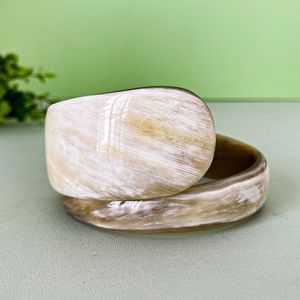 Modern Buffalo Horn Cuff <b>Bracelet</b> Featuring Natural Horn Patterns For Distinctive Fashion Appeal - Product Image 4