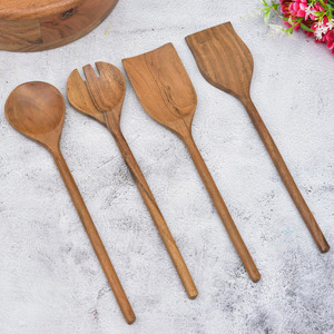 Ensemble d'ustensiles de cuisine en bois durable, spatule de cuisson antiadhésive, accessoires de cuisine, tendance actuelle - Product Image 2