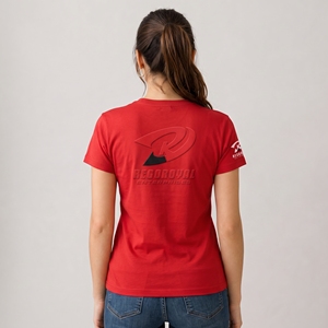 Camiseta de Algodón Transpirable para Mujer, con Estampado Puff, Diseño Gráfico Moderno, Corte Holgado Informal para Uso Diario - Product Image 6