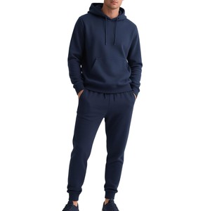 Conjunto Deportivo para Hombre 2026, Sudadera con Capucha Blanca, Manga Larga, Color Sólido, Casual, 100% Algodón, Transpirable, Corte Regular - Product Image 6
