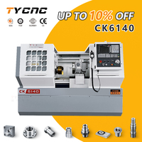 Torno CNC Horizontal CK6140 de Bancada Plana con Control GSK, Centro de Torneado CNC de Servicio Mediano para Procesamiento de Metales