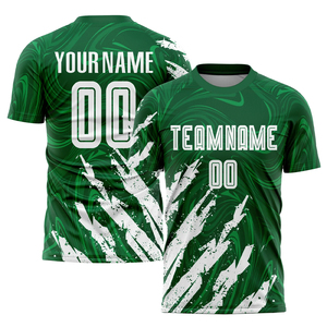 ชุดฟุตบอลสั่งทำขายส่ง ผ้าโพลีเอสเตอร์/คอตตอน 240 กรัม สีไล่ระดับ รับผลิตตามแบบ OEM ชุดฟุตบอลสำหรับทุกฤดูกาล - Product Image 6