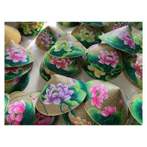 Sombrero Cónico Clásico Hecho a Mano con Hojas de Palma de Bambú, Sombrero Tejido Tradicional para Playa, Viajes, Festivales, Decoración, Proveedor de Exportación - Product Image 1
