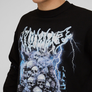 Sweat-shirts en coton de haute qualité à col rond, unis, surdimensionnés, avec logo personnalisé, sweat-shirts épais, fabricant - Product Image 2