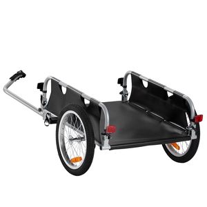 Heavy Duty Bicycle Wagon Cart 100 Lbs Load Capacity Bike <b>Cargo</b> <b>Trailer</b> Quick Release Universal Foldable Compact <b>Utility</b> <b>Trailer</b> - Product Image 1