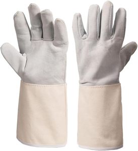 Hot Sale Custom Logo Industrial Waterproof Protection Welding <b>Gloves</b> Top Quality Sheepskin Leather Material Safety Welder <b>Gloves</b> - Product Image 1
