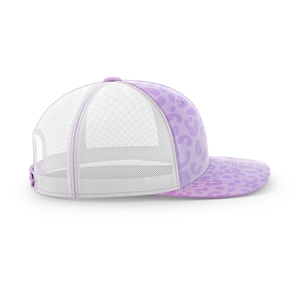 Gorra Trucker Personalizada con Estampado de Leopardo, Sublimada, de Poliéster, Secado Rápido, Transpirable, Antibacterial, Anti-UV, Unisex, con Cierre a Presión - Product Image 1