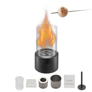 Braciere da Tavolo Quadrato da 6 Pollici Portatile per Interni ed Esterni con Bruciatore a Alcool per Preparare S'mores e Accogliere gli Amici - Product Image 1