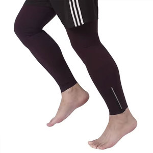 Jambières en tricot noir pour femmes, motif géométrique, épaisses, chaudes, pour usage quotidien, ajustables, en spandex extensible, imprimé floqué - Product Image 1