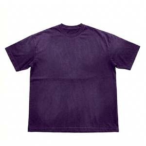 Nueva Camiseta Extra Grande de Gran Resistencia con Estampado, Color Sólido, LOGO Personalizado, Lavado Ácido, Estilo Vintage - Product Image 1