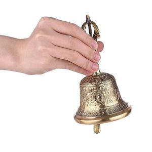 Campana de Mano de Latón, Campana Tradicional de Templo, Campana Escolar Vintage, Campana Decorativa de Oración para el Hogar, Oficina, Recepción - Product Image 2