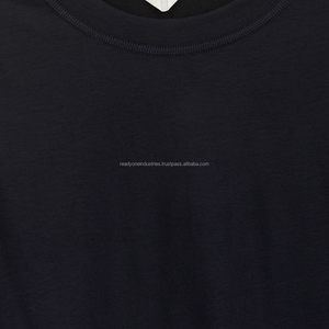Vente en gros 100% polyester T-Shirt à manches courtes pour hommes séchage rapide plaine Fitness Gym Sport haut de course avec logo personnalisé motif solide - Product Image 5