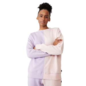 Custom Streetwear Color Block Sweatshirt Women <b>Jumper</b> High Quality Fleece Cotton <b>Pullover</b> Crewneck Sweatshirts Streetwear - Product Image 2