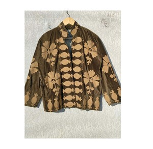 Handmade Suzani Embroidered Cotton Quilted Jacket Vintage Bohemian <b>Winter</b> Outerwear - Product Image 1