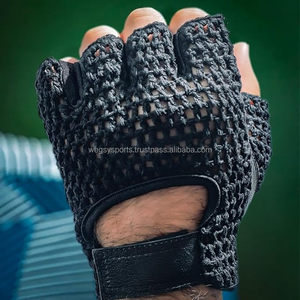 Gants de cyclisme et de gym unisexes à demi-doigts en maille, antidérapants, respirants, en polyester, pour sports de plein air et musculation à prix réduit - Product Image 3