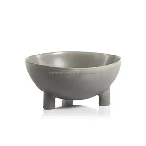 Bol en métal artisanal haut de gamme, élégant centre de table décoratif pour table à manger, écologique et sûr pour la vaisselle jetable. - Product Image 1