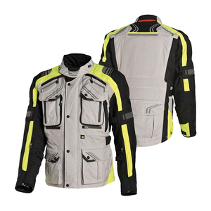2026 Breathable <b>Racing</b> <b>Jacket</b> OEM Grey Black Yellow Women's & Men's Motorbike Textile <b>Jacket</b> for Motorcycle & Auto <b>Racing</b> Wear - Product Image 3