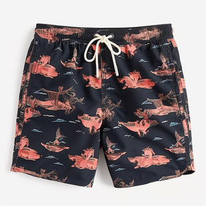 Shorts de Playa Personalizados OEM para Hombre, Secado Rápido, con Estampado Moderno, Tela Transpirable y Bolsillos Laterales para Natación - Product Image 2