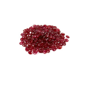 Rubis naturels de Birmanie, ovales calibrés 3x4mm, pierres précieuses facettées naturelles, prêtes à l'emploi pour la création de bijoux - Product Image 4