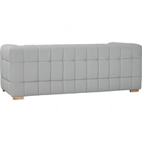 Sofá Seccional Tapizado de Lujo de Alta Gama para Tres Personas, Apto para Mascotas, Estilo Moderno de Mediados de Siglo, Base de Madera Sólida, Espuma, para Apartamento