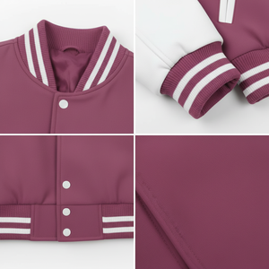 เสื้อแจ็คเก็ตวาร์ซิตี้ชาย ผ้าฝ้ายผสมโพลีเอสเตอร์ 320 GSM ทรงปกติ ติดกระดุมแป๊ก แขนยาว สวมใส่สบาย แฟชั่นลำลอง เนื้อผ้านุ่ม ทนทาน รับผลิตแบบ OEM - Product Image 5