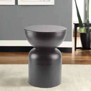 Mesa Consola Redonda Moderna de Lujo con Base de Pedestal, Diseño Minimalista, 31 cm de Diámetro, 41 cm de Altura, Muebles para Sala de Estar - Product Image 4