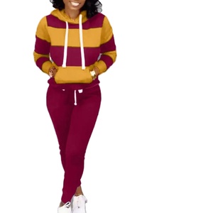 Survêtement Femme Ensemble deux pièces Hiver Chaud Hoodies + Pantalon Pullovers Sweatshirts Femme Jogging Femme Vêtements Sports Suit Outfits - Product Image 4