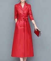 Vestes en peau de mouton pour femmes, vente en gros, manteaux longs classiques 100% cuir véritable, manteaux longs tendance en cuir de vache pour l'hiver