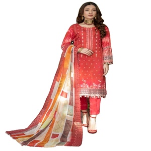 Elegante traje indio para mujer diseñador pakistaní Salwar Kameez Vol KINARA de Dr Haris viscosa elegante traje pakistaní vestido - Product Image 1