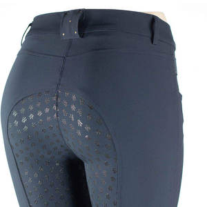 Pantalones de equitación de silicona de asiento completo para mujer, leggings de cintura alta impermeables y antideslizantes, ropa de equitación, pantalones de montar. - Product Image 5