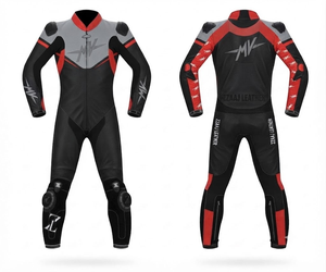 ชุดแข่งรถมอเตอร์ไซค์ Unisex Elite MotoCP แบบจั๊มสูท/ชุดหนังวัวแท้/หนังจิงโจ้พรีเมียม พร้อมแผ่นยืดหยุ่น - Product Image 1